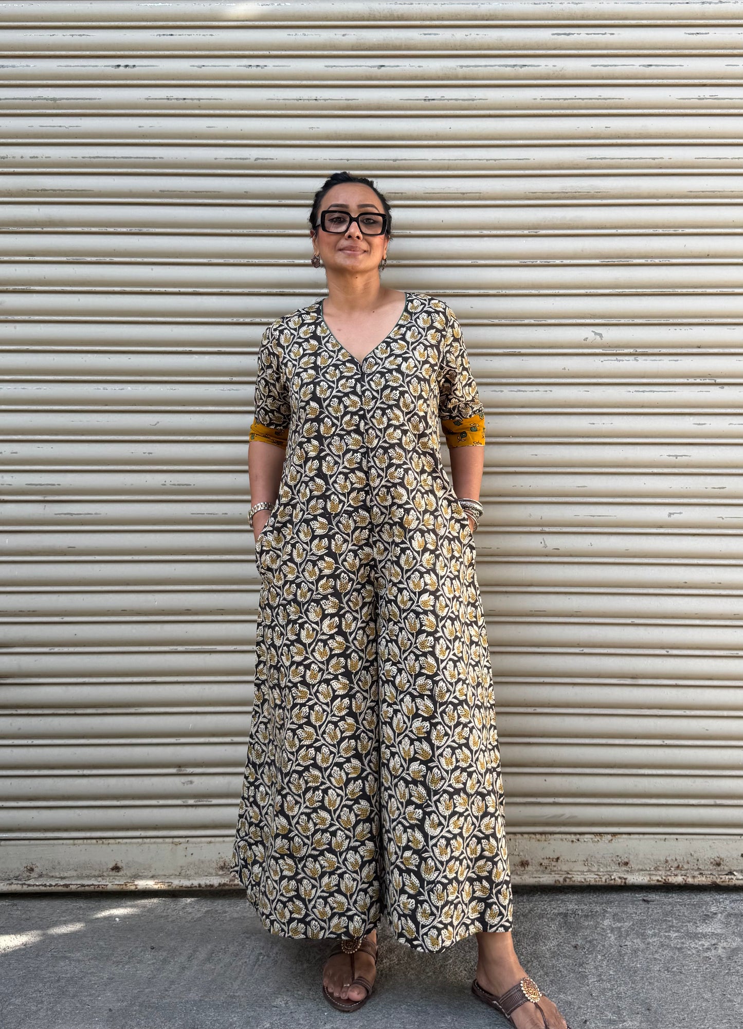 Vine Cotton Jugni Jumpsuit