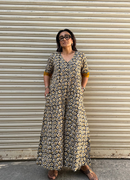 Vine Cotton Jugni Jumpsuit