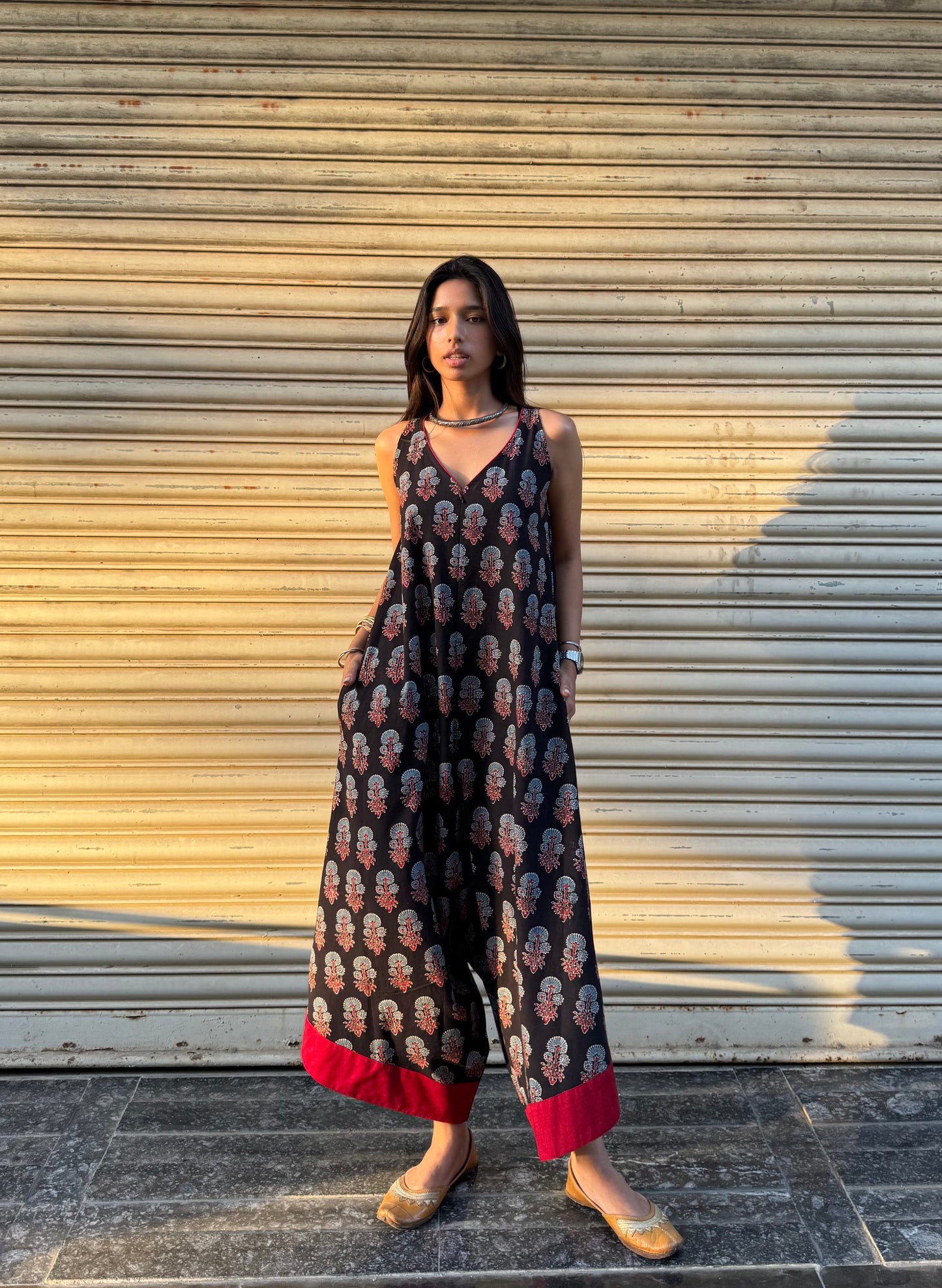 Kaala Ajrakh Suhaani Jumpsuit