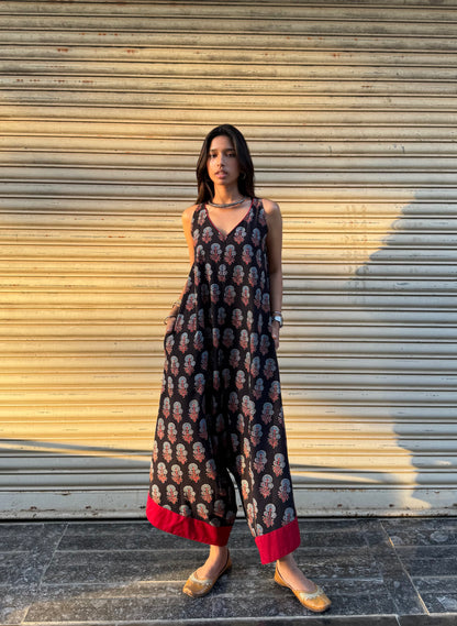Kaala Ajrakh Suhaani Jumpsuit