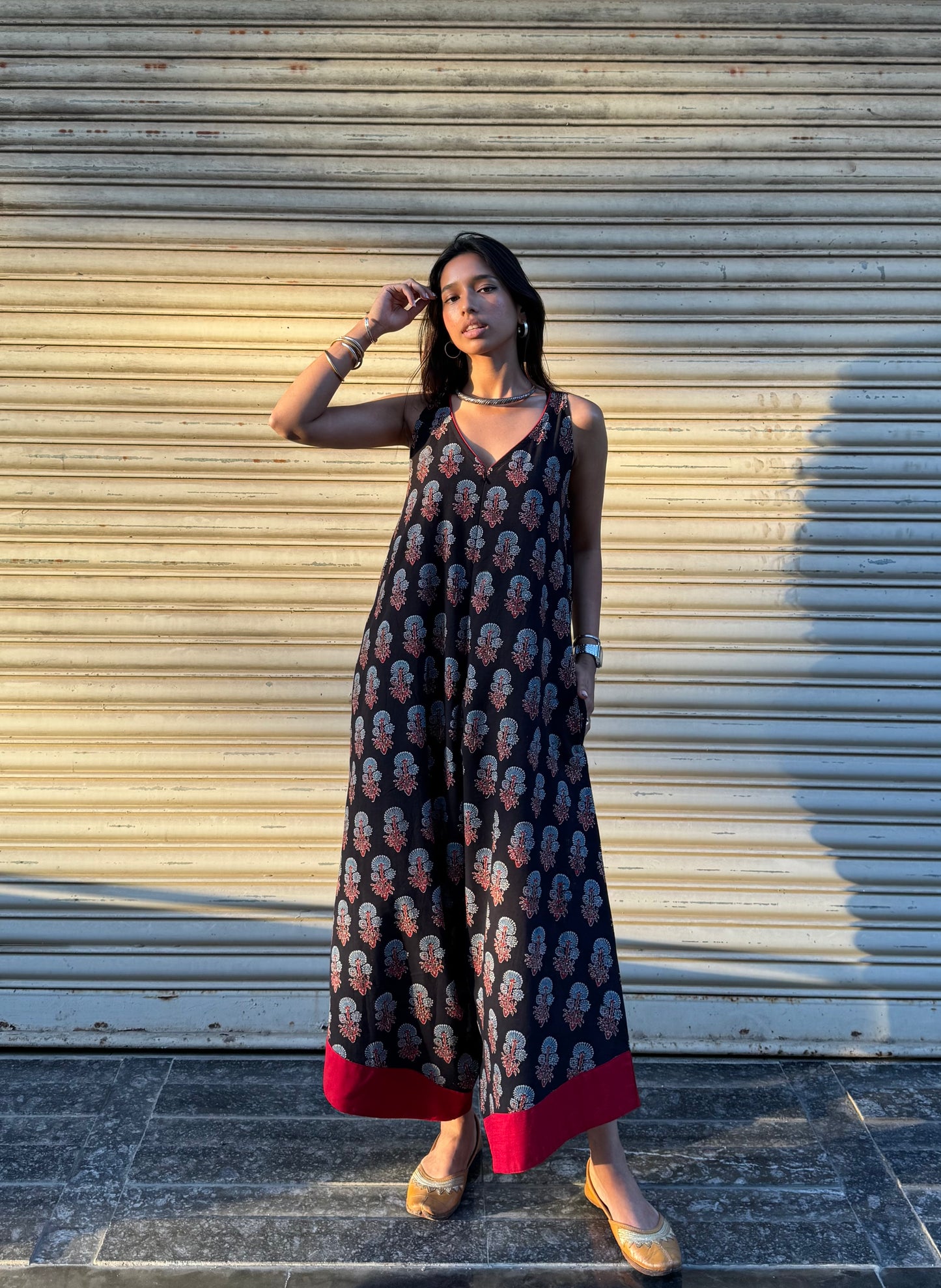 Kaala Ajrakh Suhaani Jumpsuit