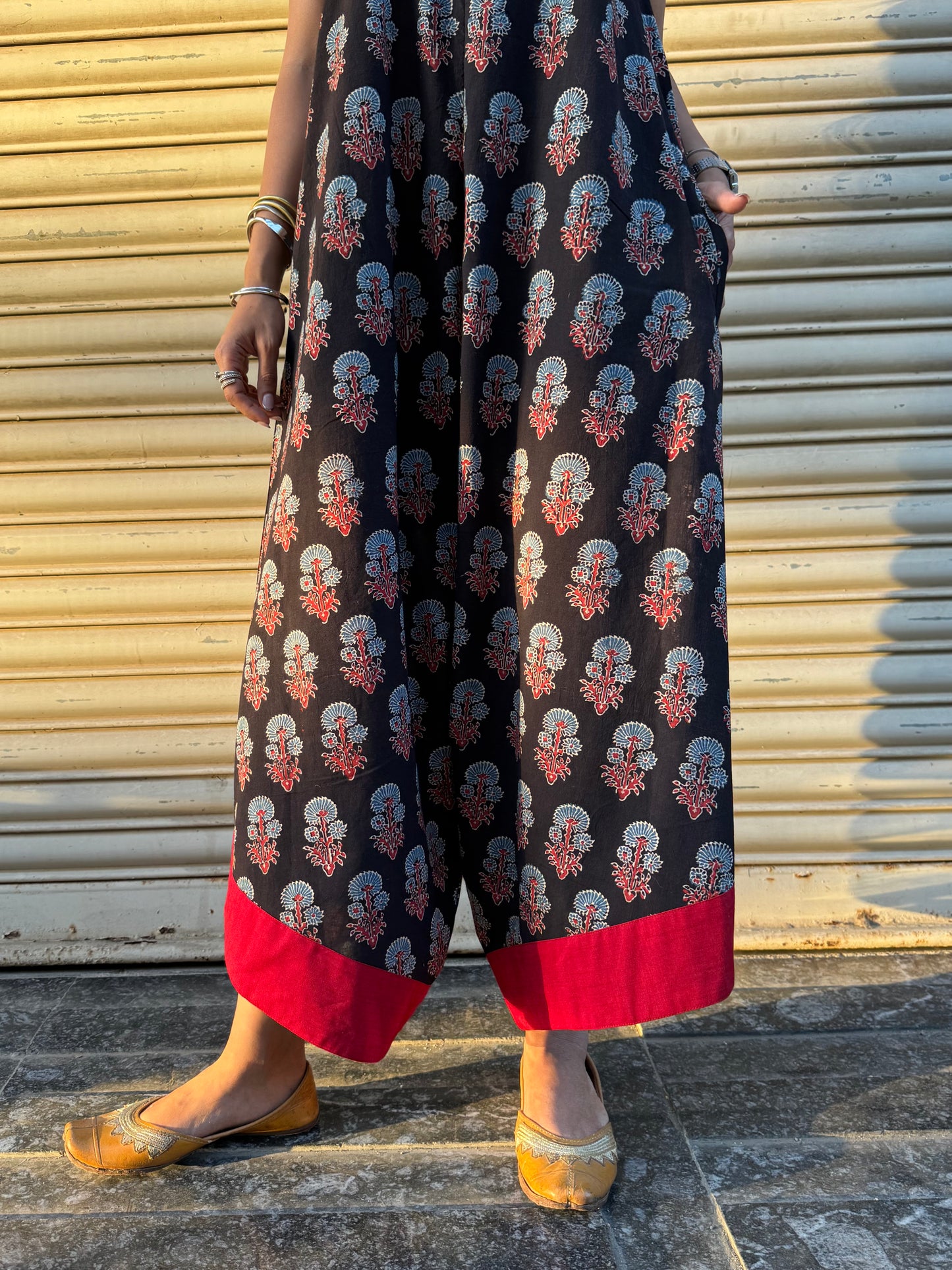 Kaala Ajrakh Suhaani Jumpsuit