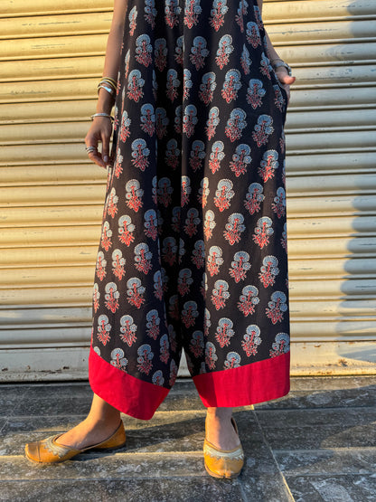 Kaala Ajrakh Suhaani Jumpsuit