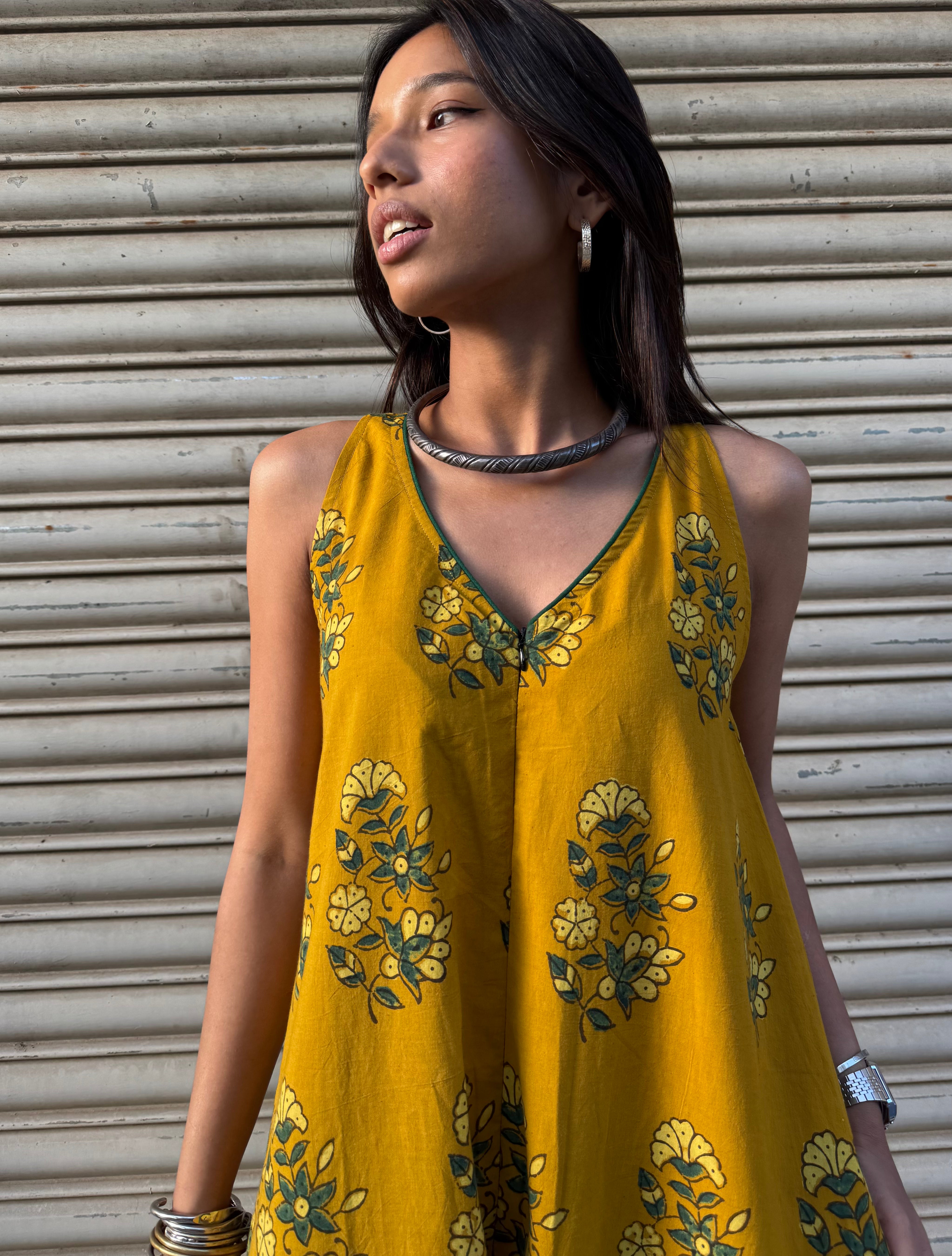 Peeli Ajrakh Suhaani Jumpsuit