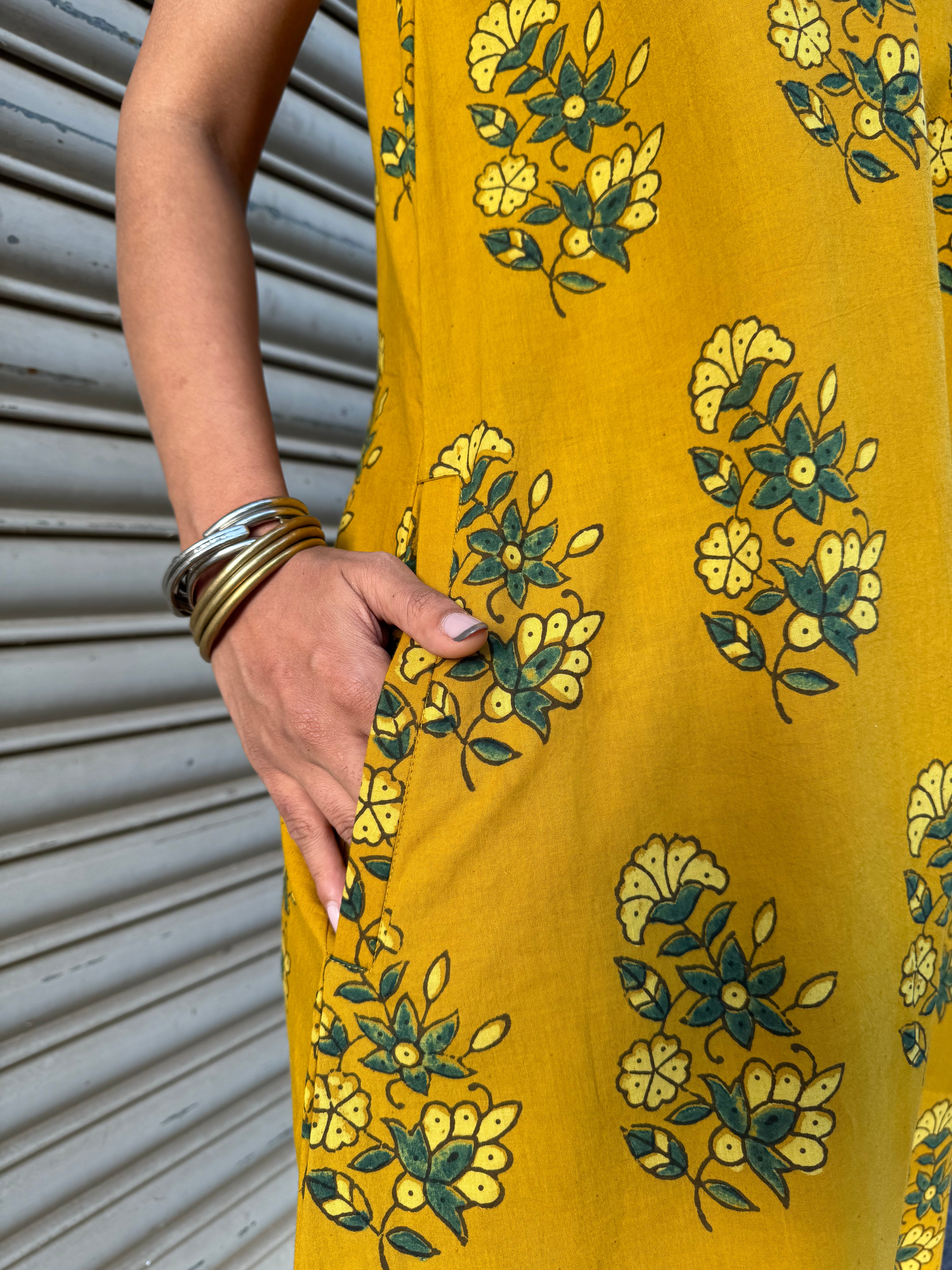 Peeli Ajrakh Suhaani Jumpsuit