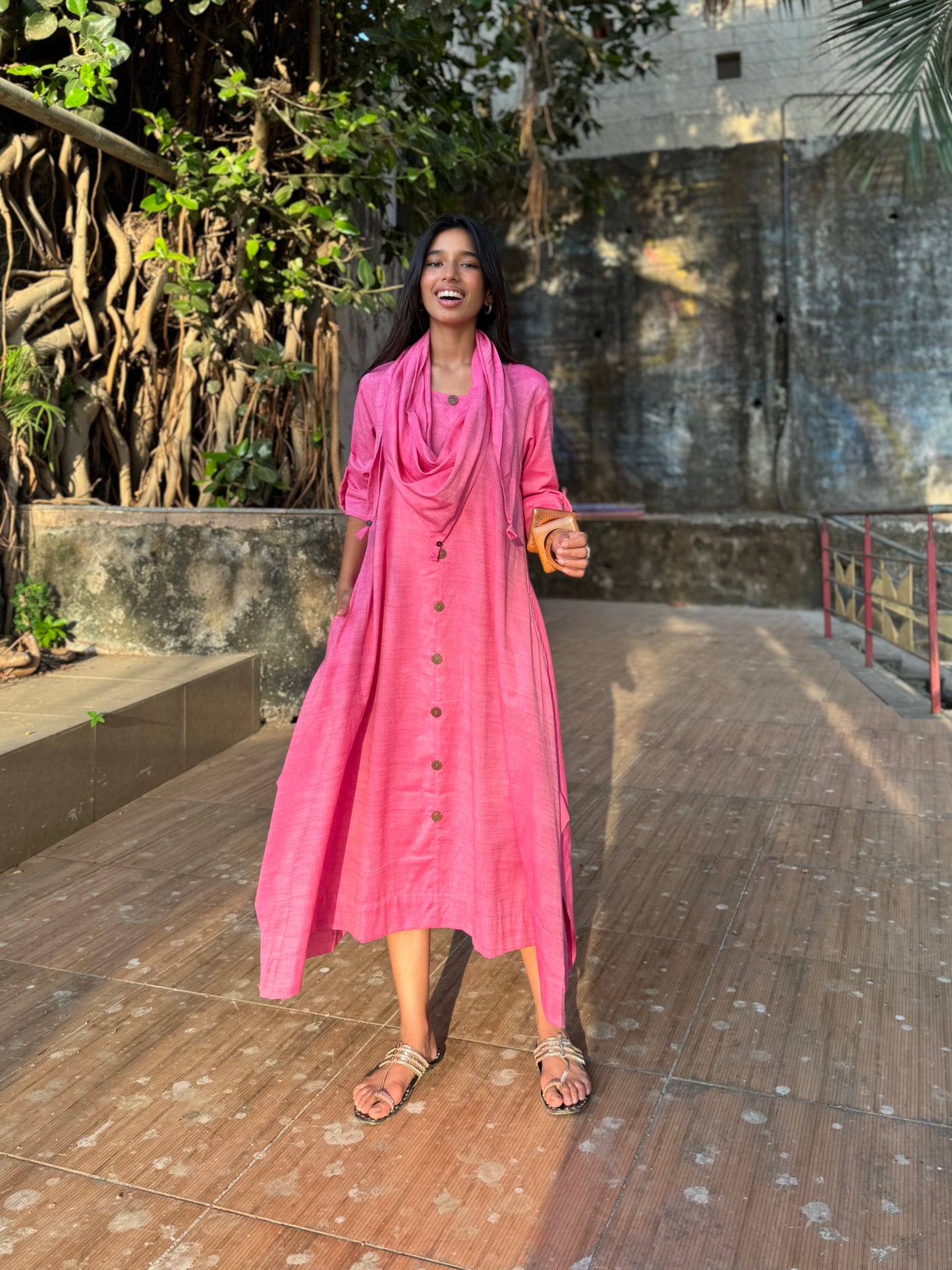Candy Jhabla dress WITH SCARF
