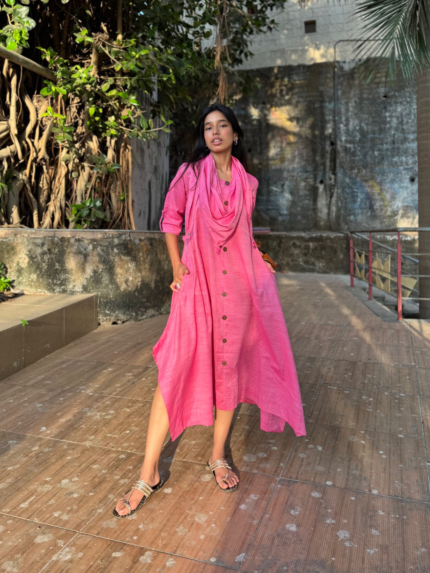 Candy Jhabla dress WITH SCARF