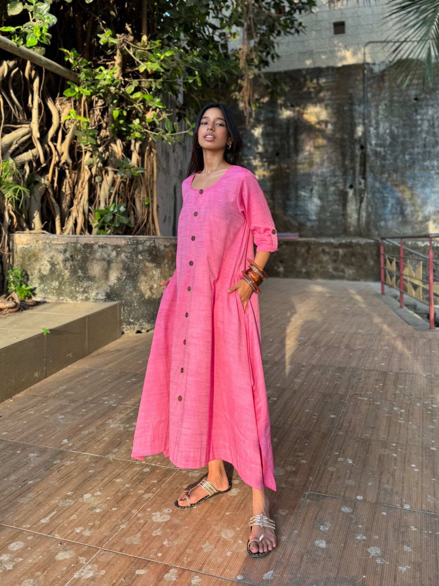 Candy Jhabla dress WITH SCARF