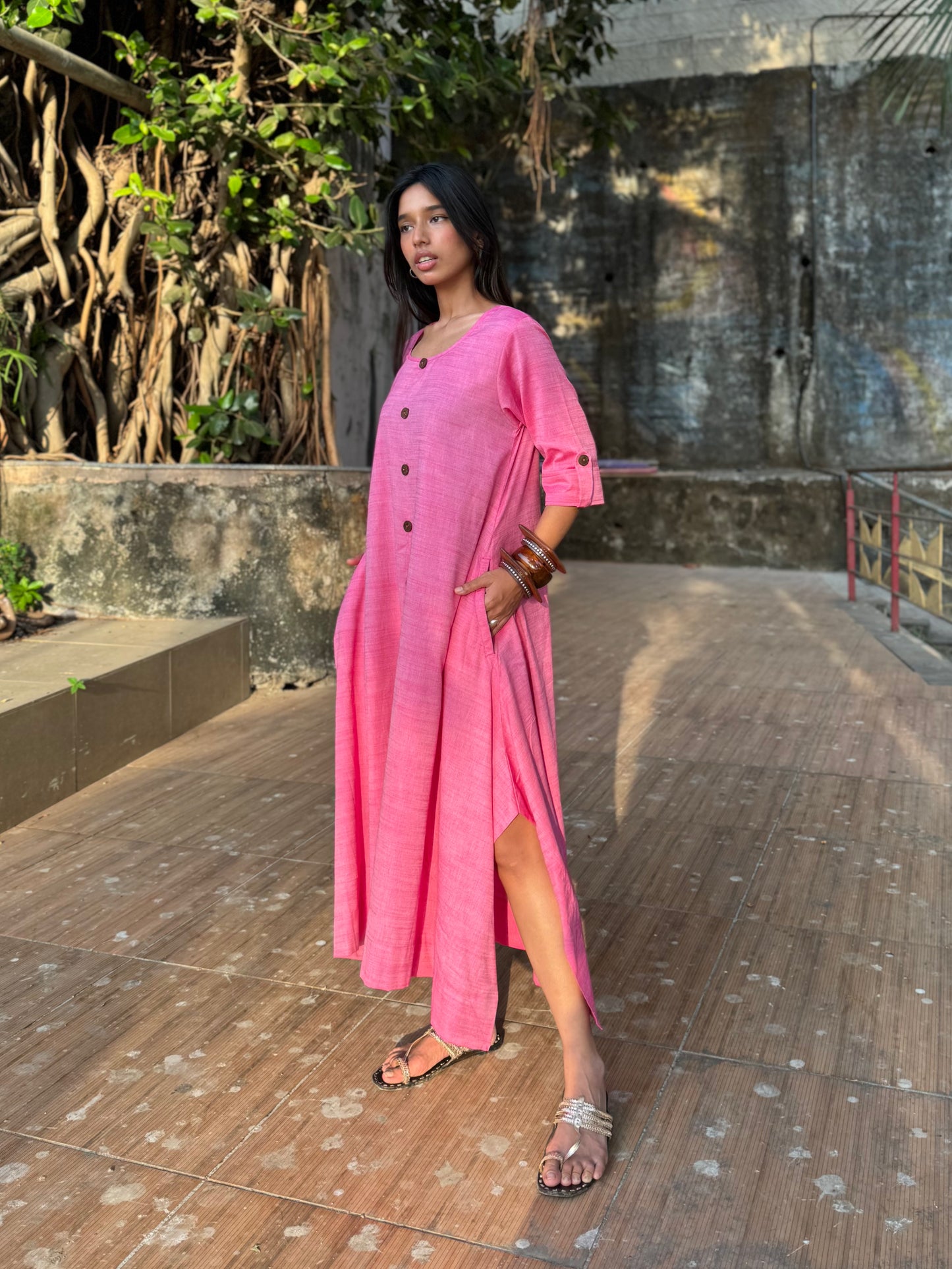 Candy Jhabla dress WITH SCARF