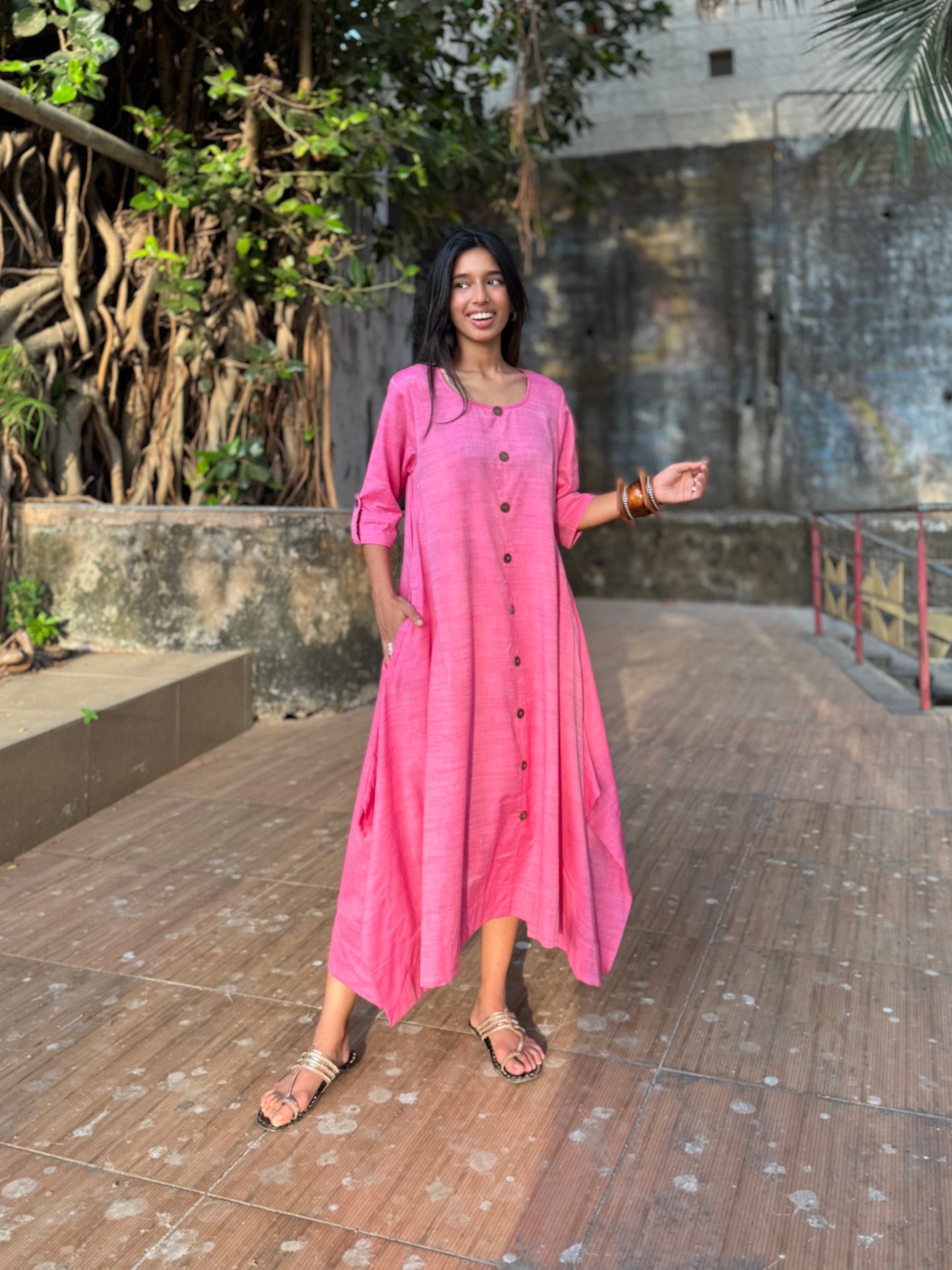 Candy Jhabla dress WITH SCARF