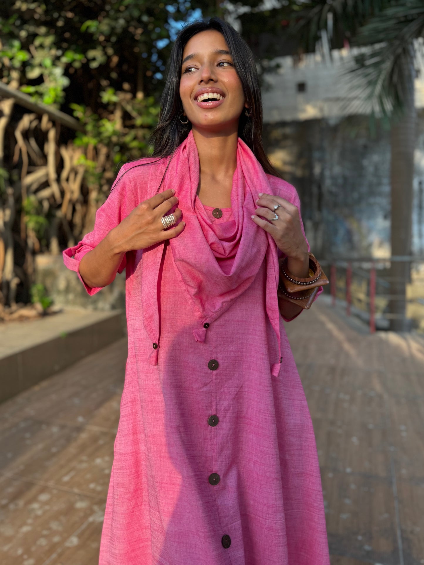 Candy Jhabla dress WITH SCARF