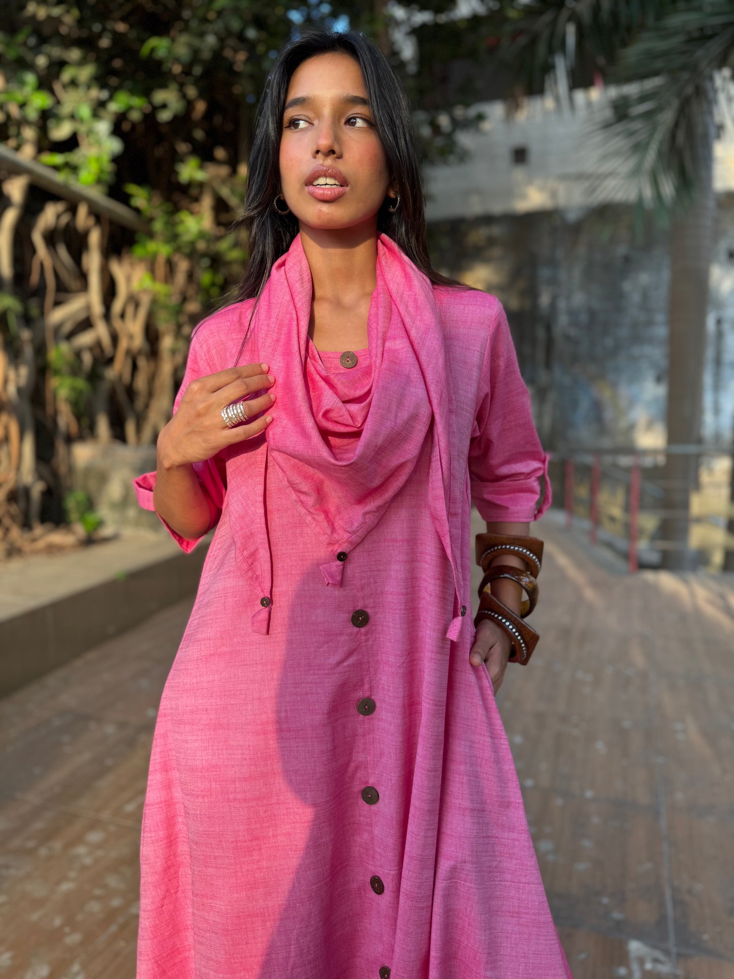 Candy Jhabla dress WITH SCARF