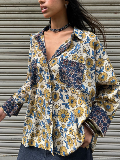 Tulip Ajrakh Cotton Shirt