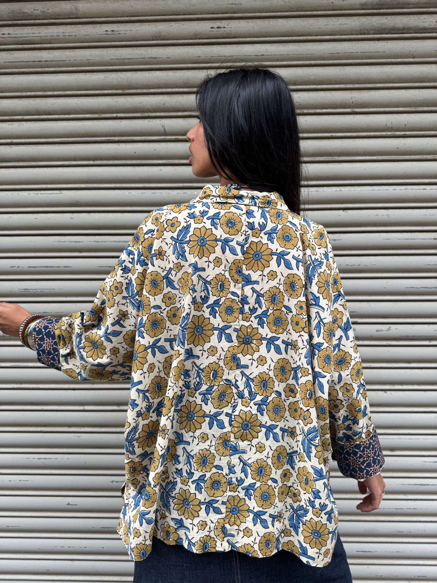 Tulip Ajrakh Cotton Shirt