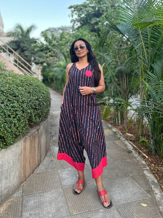 Candy striped Suhaani Jumpsuit