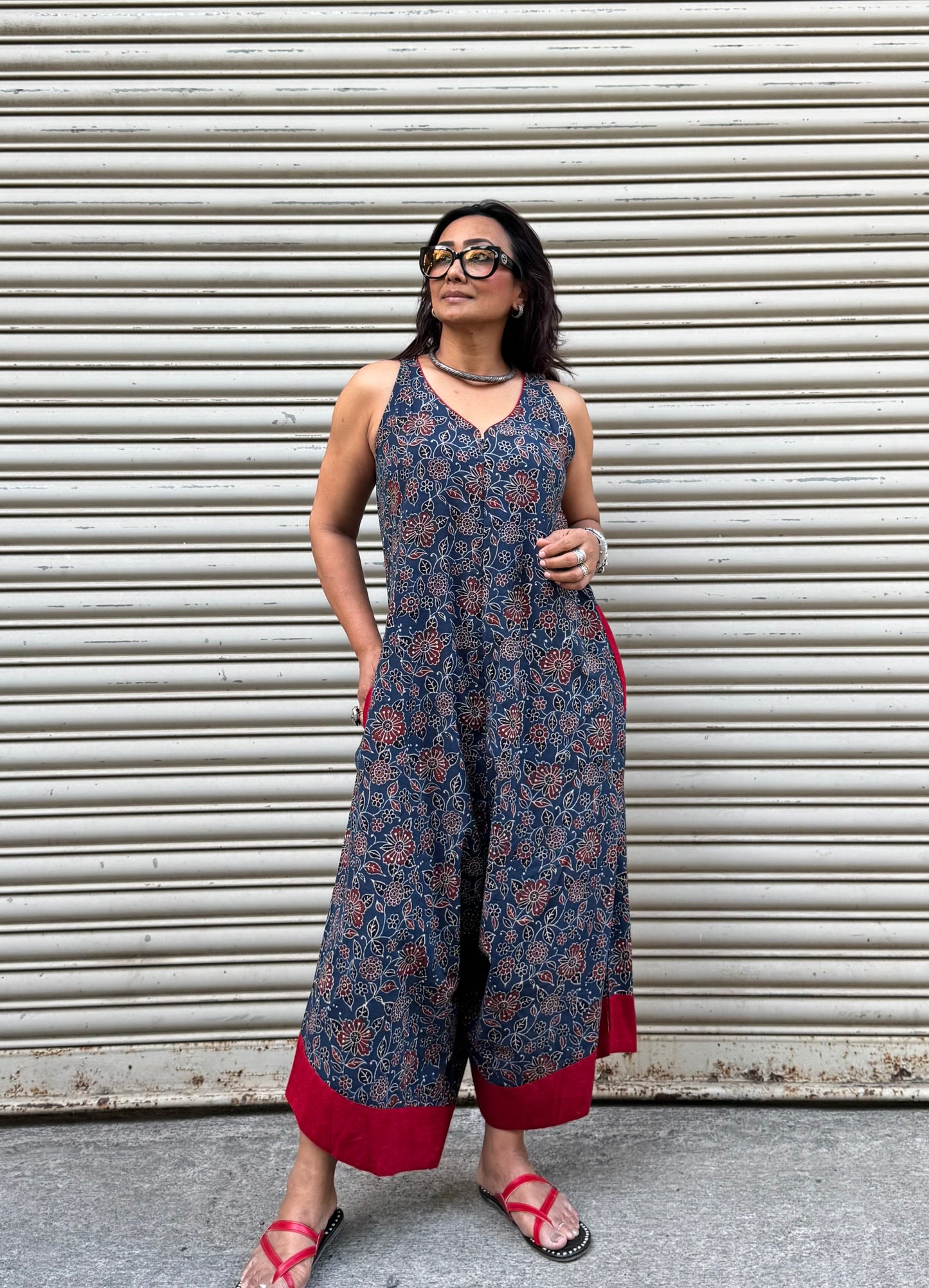 Indigo Ajrakh Suhaani Jumpsuit