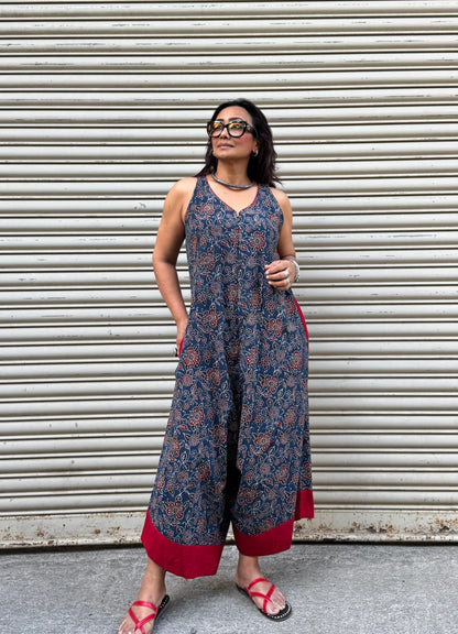 Indigo Ajrakh Suhaani Jumpsuit