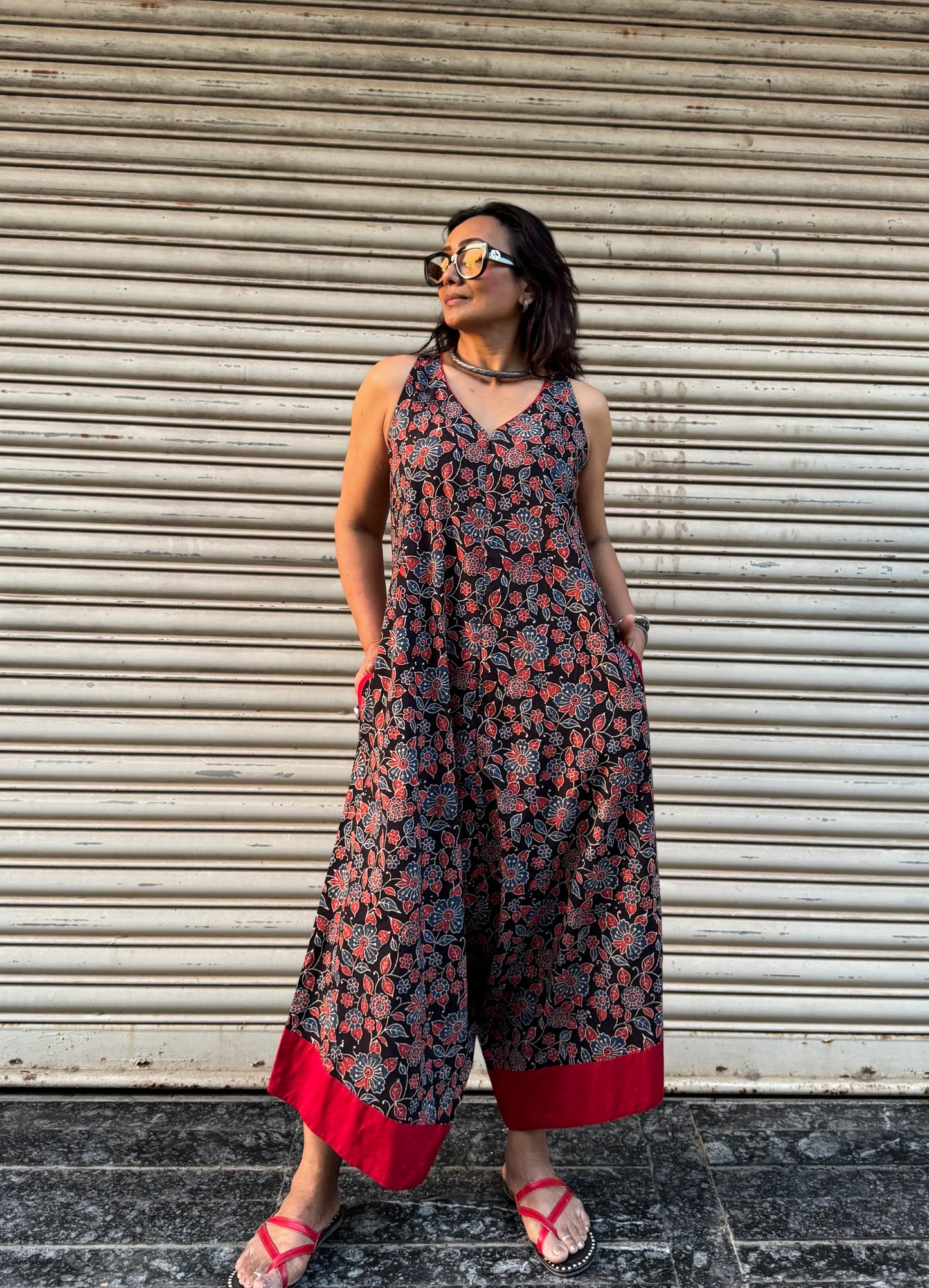 Kaajal Ajrakh Suhaani Jumpsuit (READY TO DISPATCH)