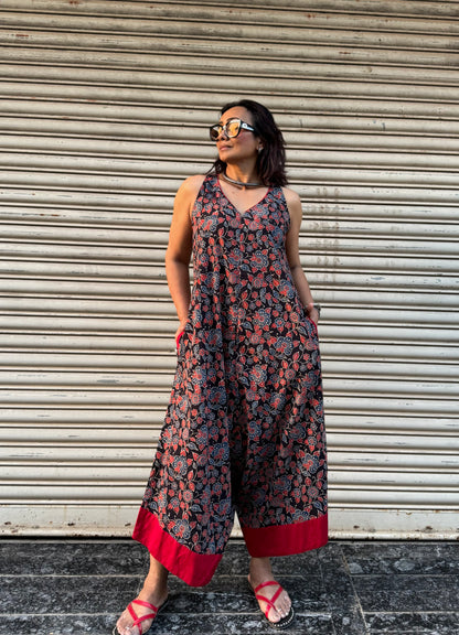 Kaajal Ajrakh Suhaani Jumpsuit (READY TO DISPATCH)