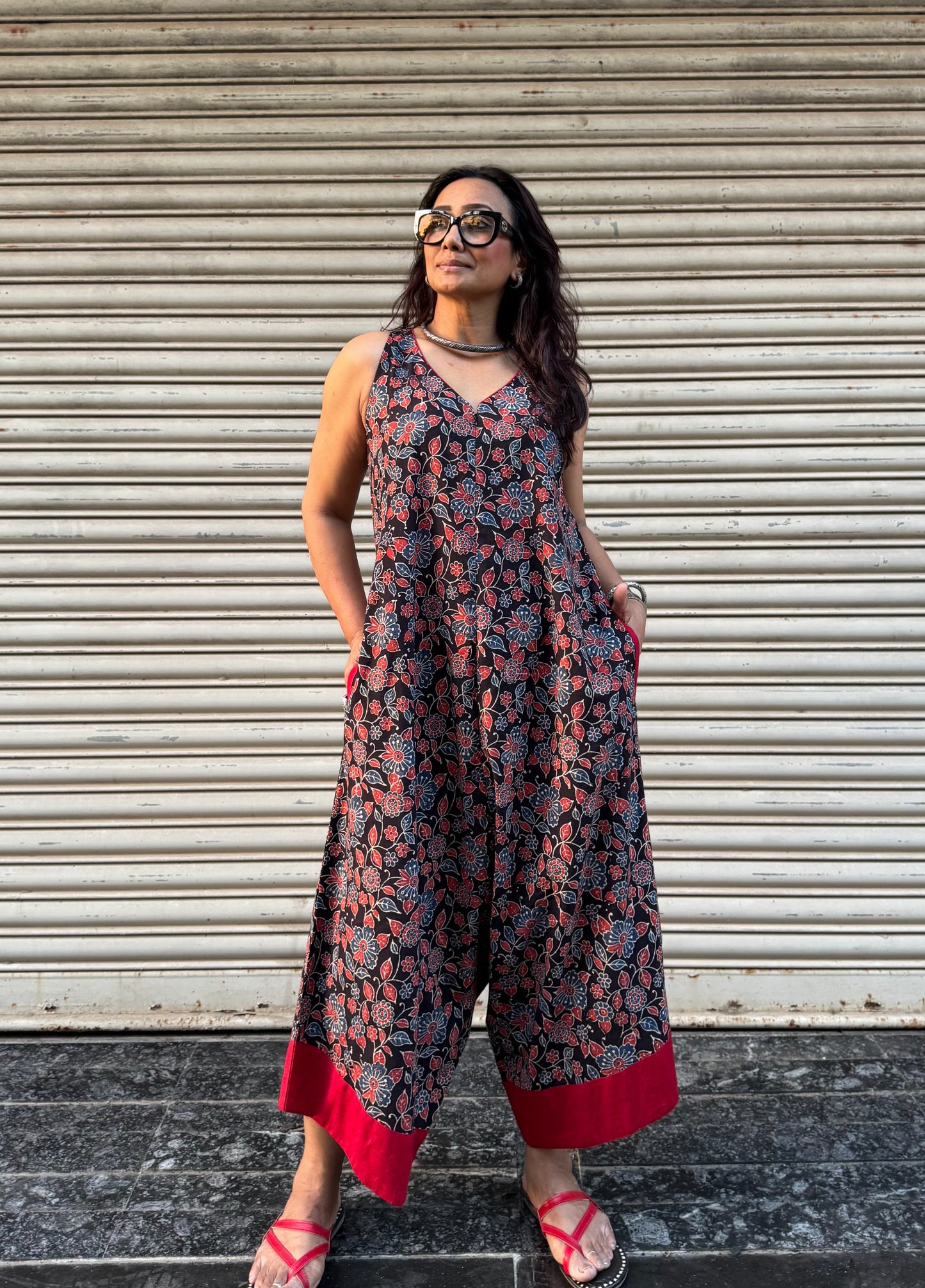 Kaajal Ajrakh Suhaani Jumpsuit (READY TO DISPATCH)