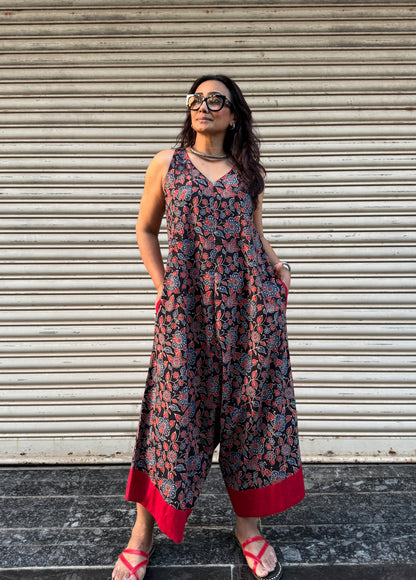 Kaajal Ajrakh Suhaani Jumpsuit (READY TO DISPATCH)