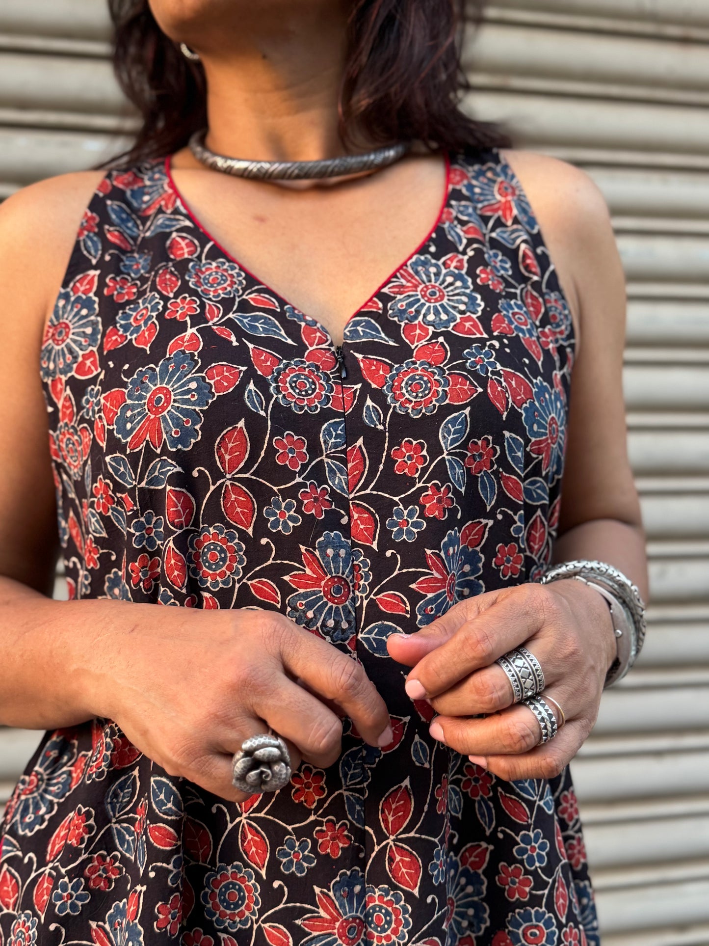 Kaajal Ajrakh Suhaani Jumpsuit (READY TO DISPATCH)