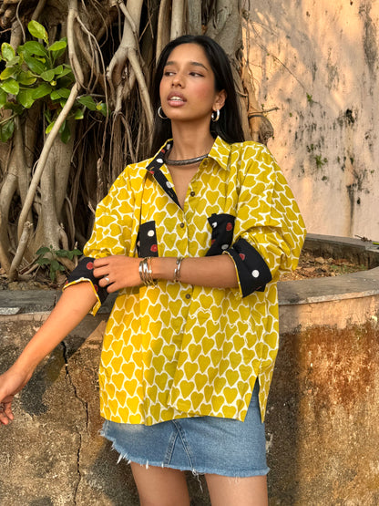 Sunny Heart Cotton Shirt