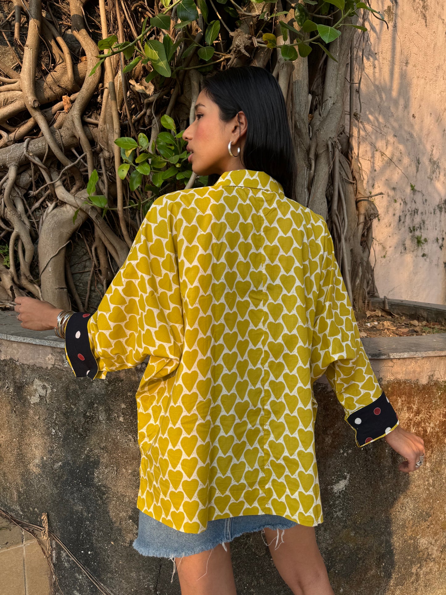 Sunny Heart Cotton Shirt