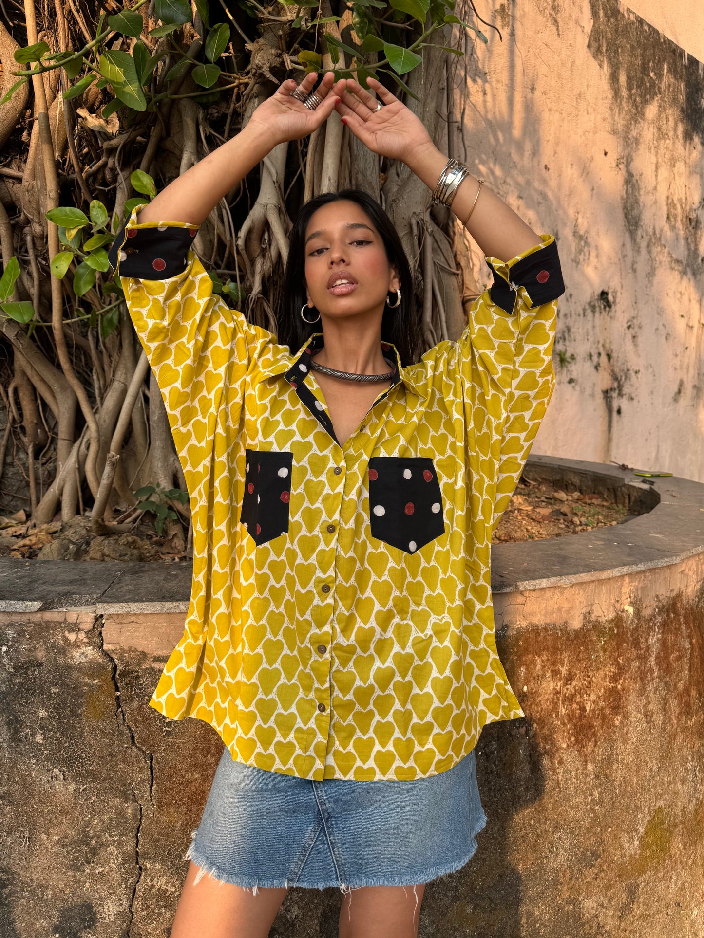 Sunny Heart Cotton Shirt