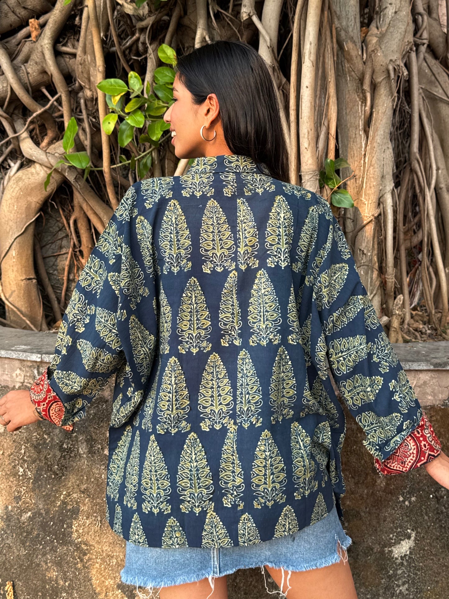 Anaaras Ajrakh Cotton Shirt