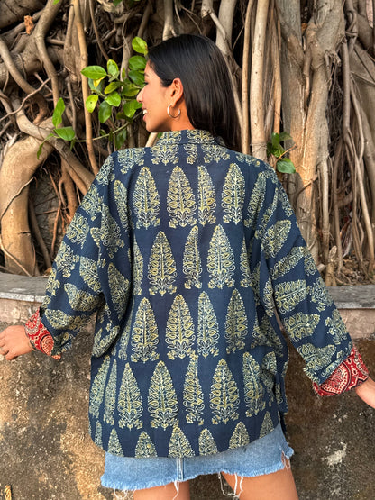 Anaaras Ajrakh Cotton Shirt