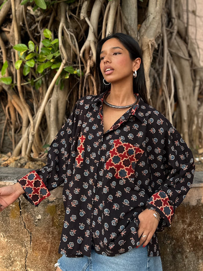 Delilah Ajrakh Cotton Shirt