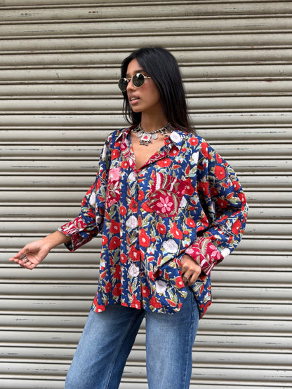 Tangerine Cotton Shirt