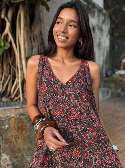 Chocolate Ajrakh Suhaani Jumpsuit