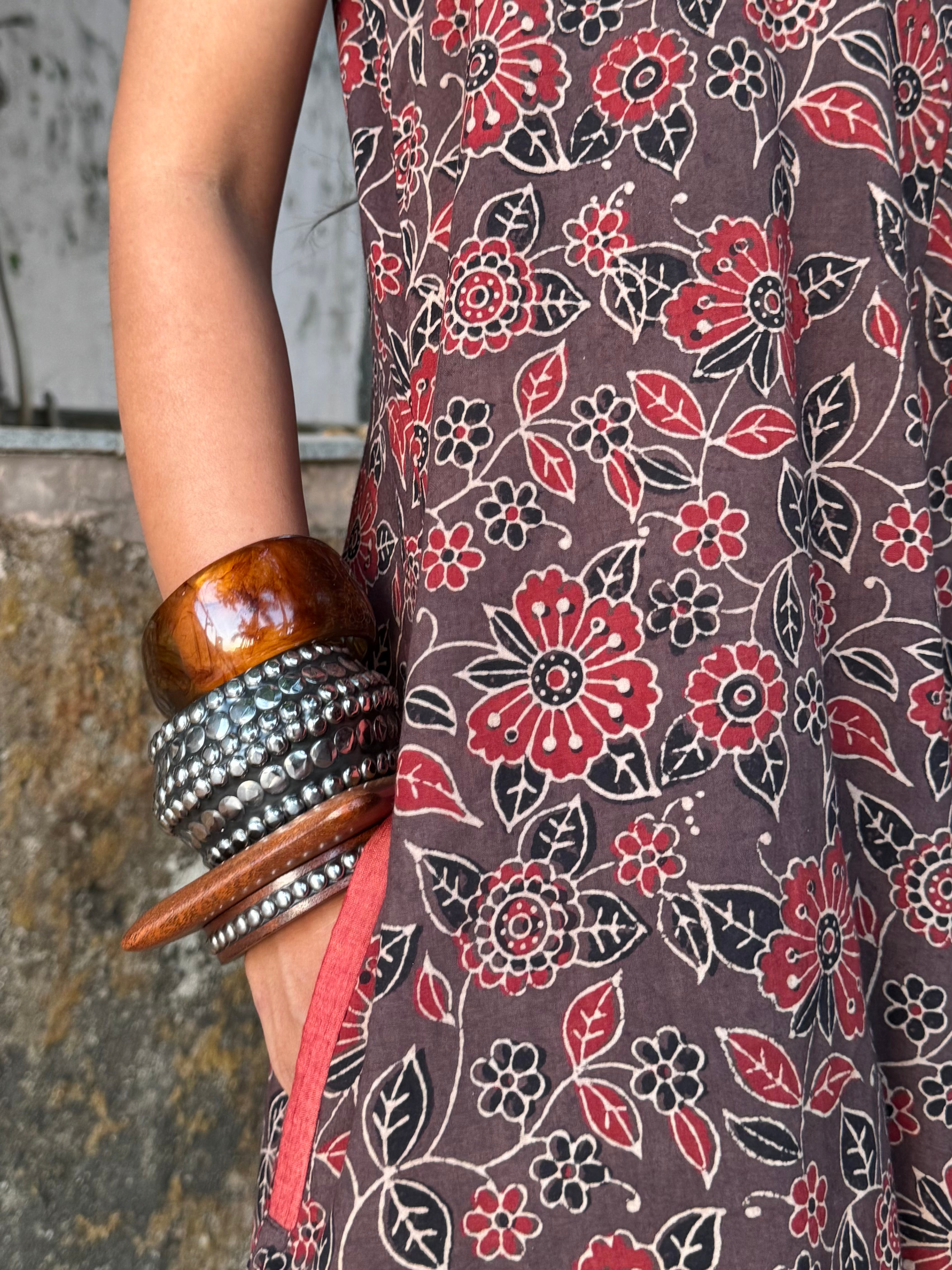 Chocolate Ajrakh Suhaani Jumpsuit