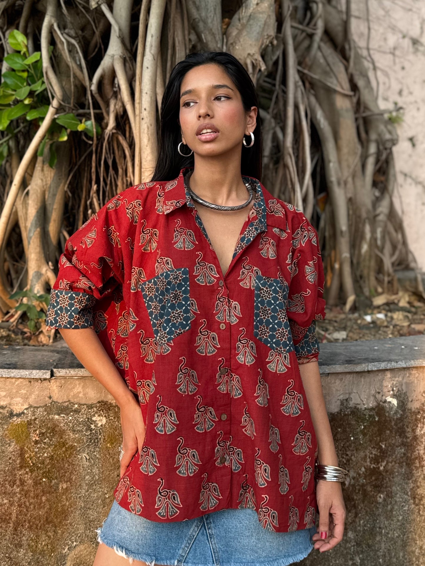 Morni Ajrakh Cotton Shirt