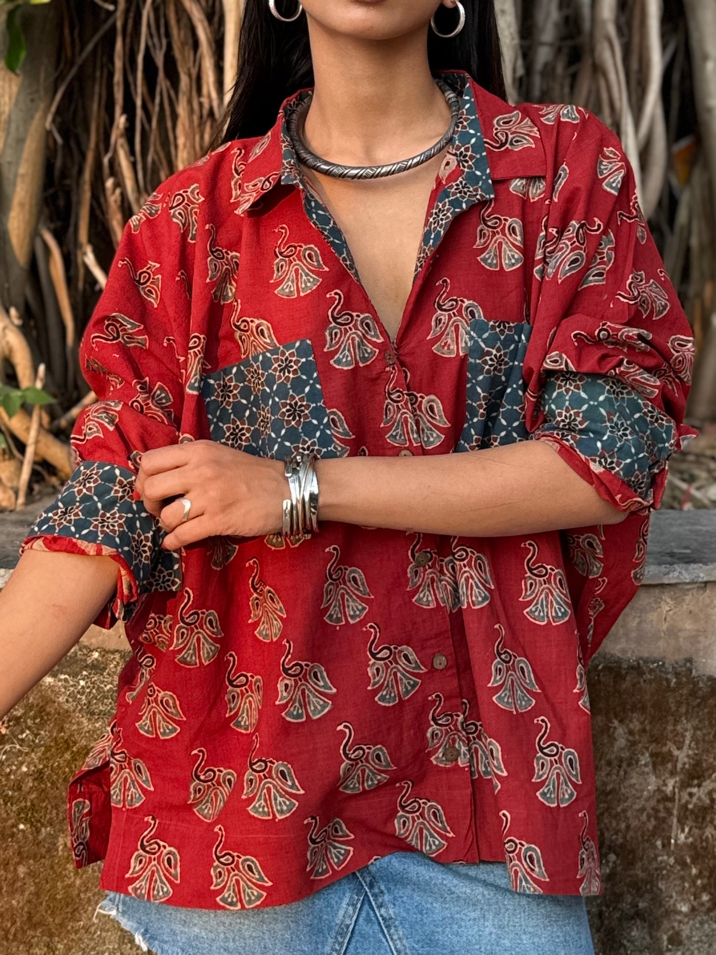 Morni Ajrakh Cotton Shirt