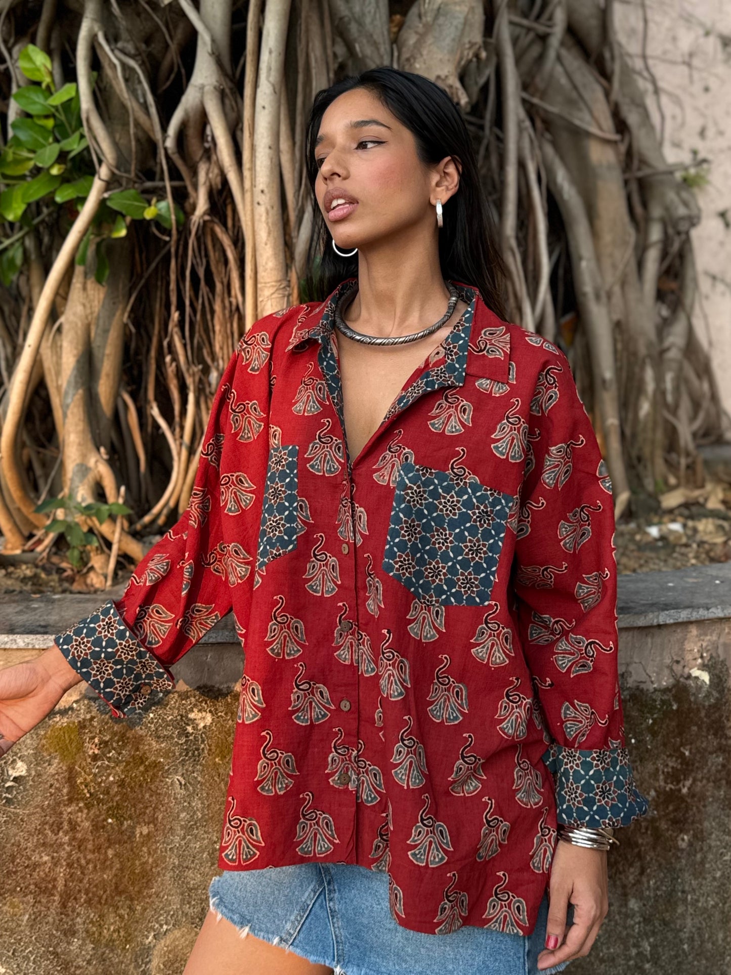 Morni Ajrakh Cotton Shirt