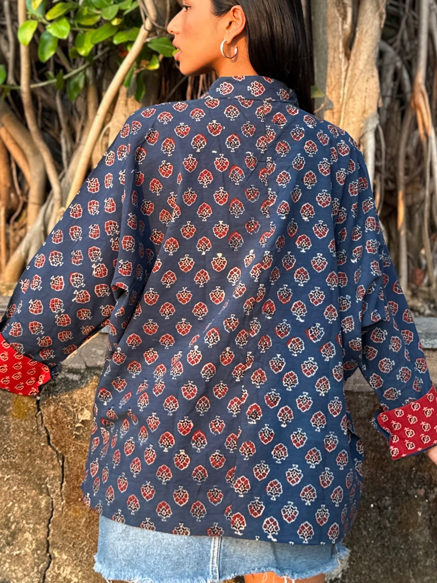 Firoza Ajrakh Cotton Shirt