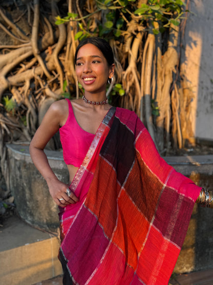 Gulnaar Linen Cotton Saree