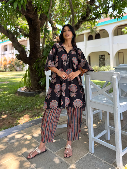 Kavya Ajrakh Co-ord with Afghani Pants