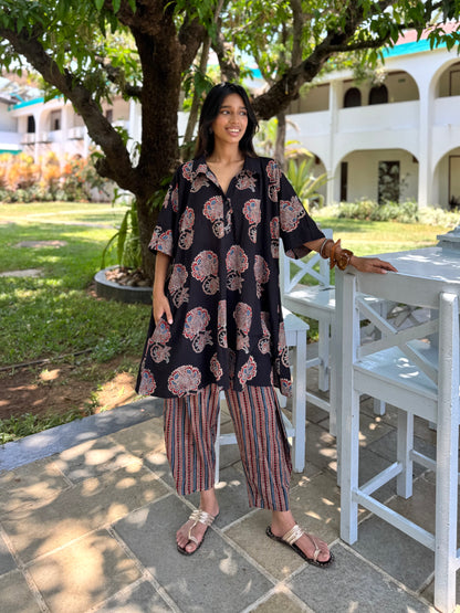Kavya Ajrakh Co-ord with Afghani Pants
