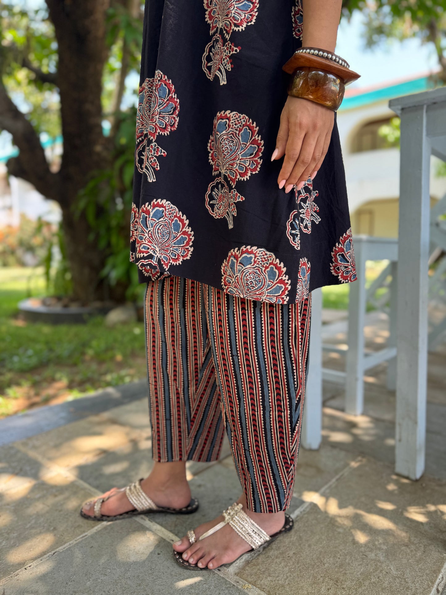 Kavya Ajrakh Co-ord with Afghani Pants
