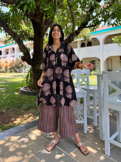 Kavya Ajrakh Co-ord with Culottes