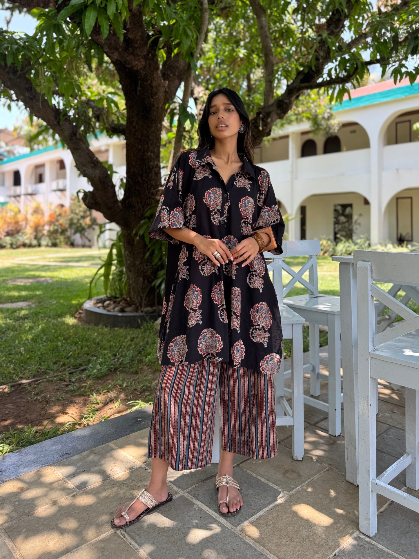 Kavya Ajrakh Co-ord with Culottes