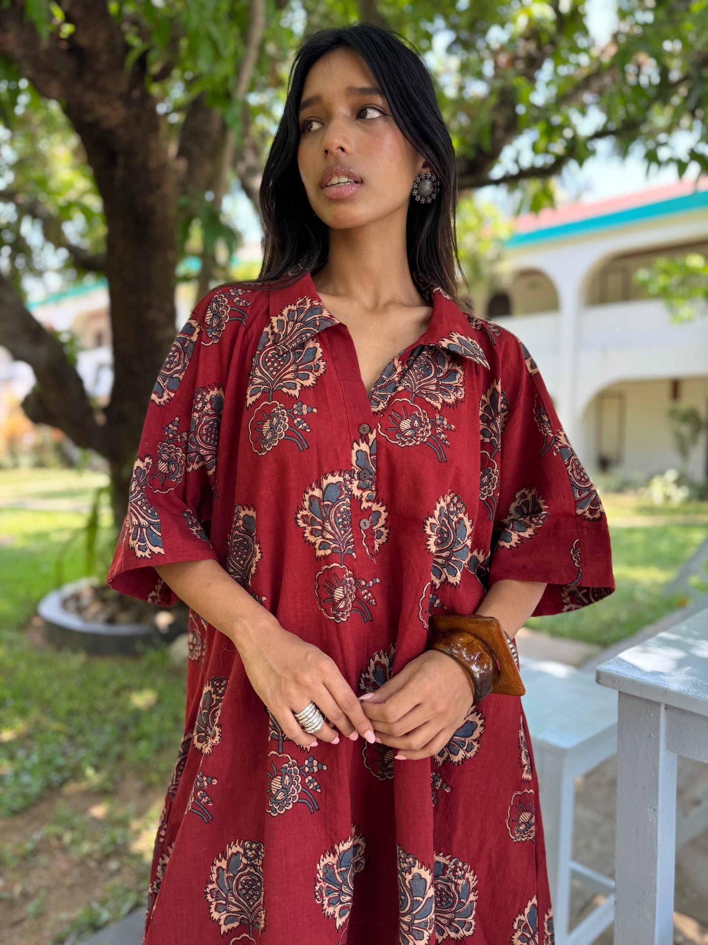 Ruhani Ajrakh Co-ord with Afghani Pants