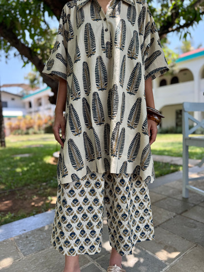 Anaar Ajrakh Co-ord with Culottes
