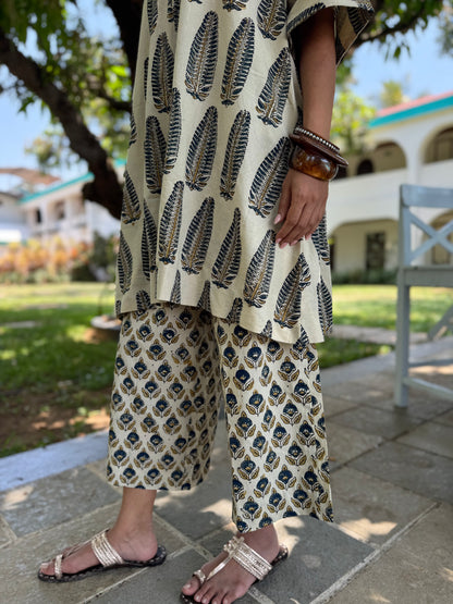 Anaar Ajrakh Co-ord with Culottes