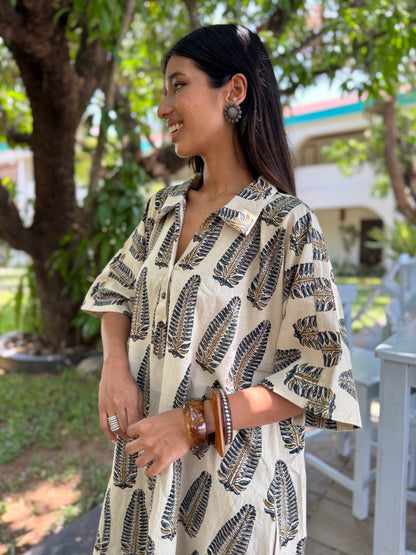 Anaar Ajrakh Co-ord with Afghani Pants