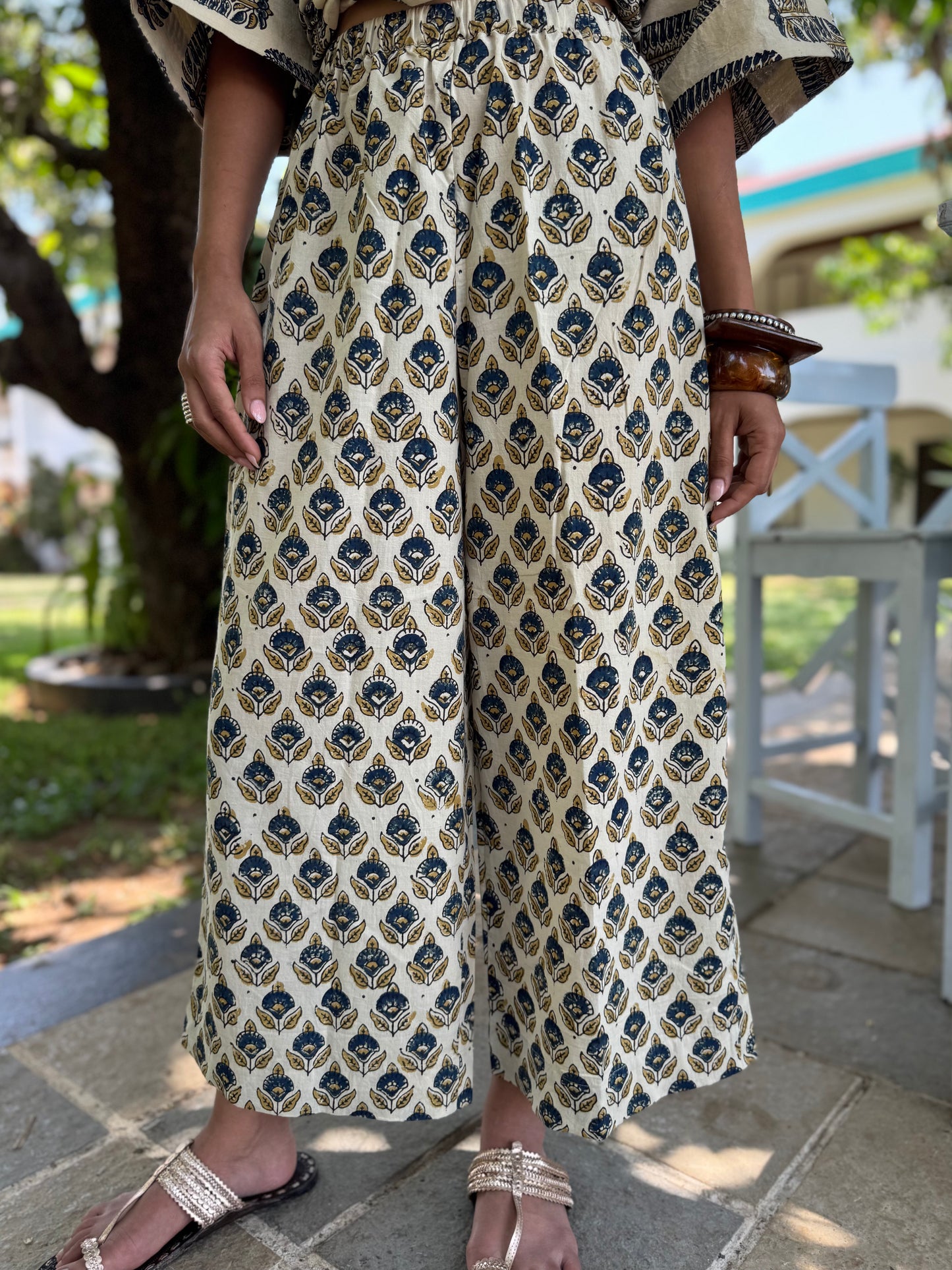 Anaar Ajrakh Co-ord with Culottes